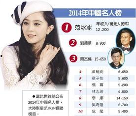 2013 明星收入,揭秘娱乐圈财富风云